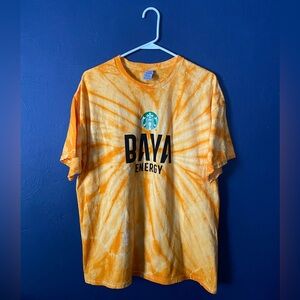 Starbucks Baya Energy Tie Dye Promo T-Shirt Size XL